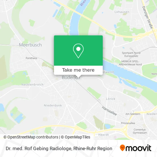 Карта Dr. med. Rof Gebing Radiologe