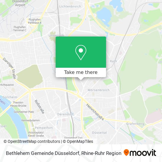 Bethlehem Gemeinde Düsseldorf map