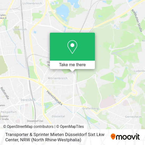 Transporter & Sprinter Mieten Düsseldorf Sixt Lkw Center map