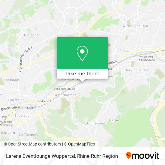 Карта Larena Eventlounge Wuppertal