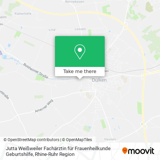 Jutta Weißweiler Fachärztin für Frauenheilkunde Geburtshilfe map