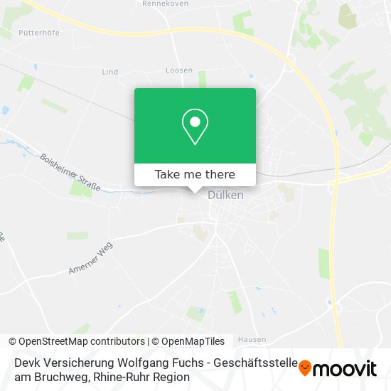 Devk Versicherung Wolfgang Fuchs - Geschäftsstelle am Bruchweg map