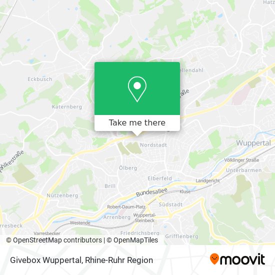 Givebox Wuppertal map