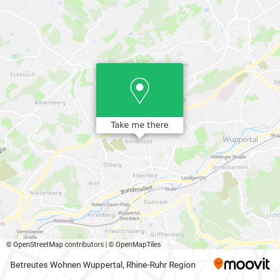 Betreutes Wohnen Wuppertal map