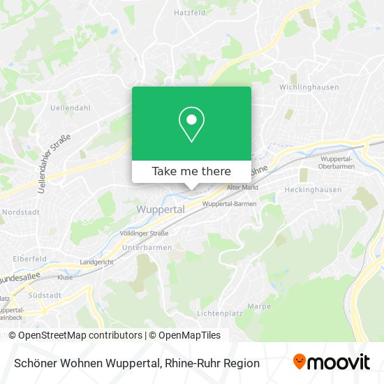 Карта Schöner Wohnen Wuppertal