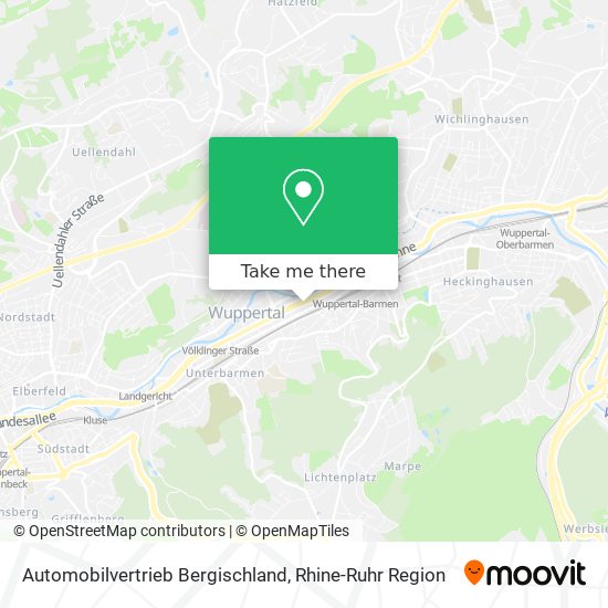 Карта Automobilvertrieb Bergischland