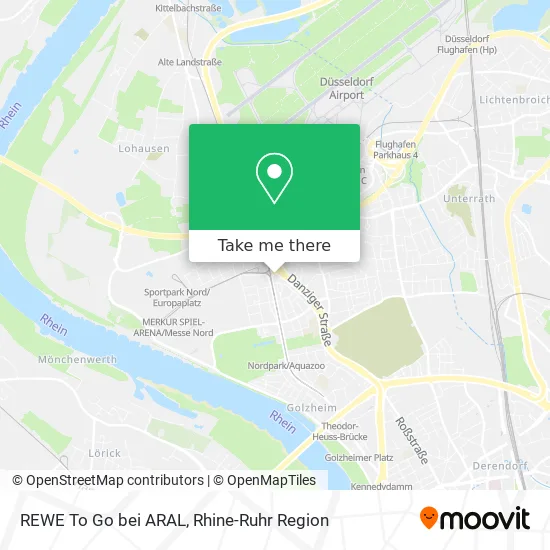 REWE To Go bei ARAL map