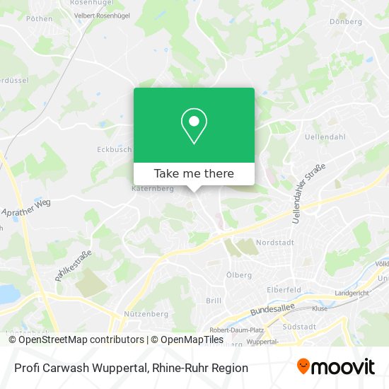 Profi Carwash Wuppertal map