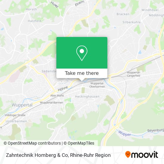 Zahntechnik Homberg & Co map