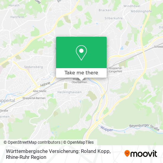 Württembergische Versicherung: Roland Kopp map