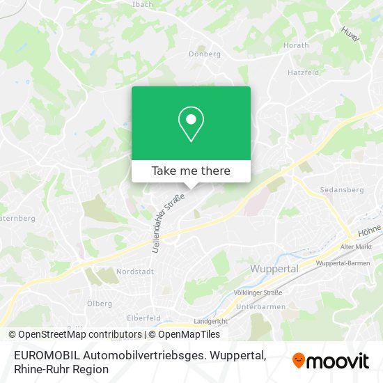 EUROMOBIL Automobilvertriebsges. Wuppertal map