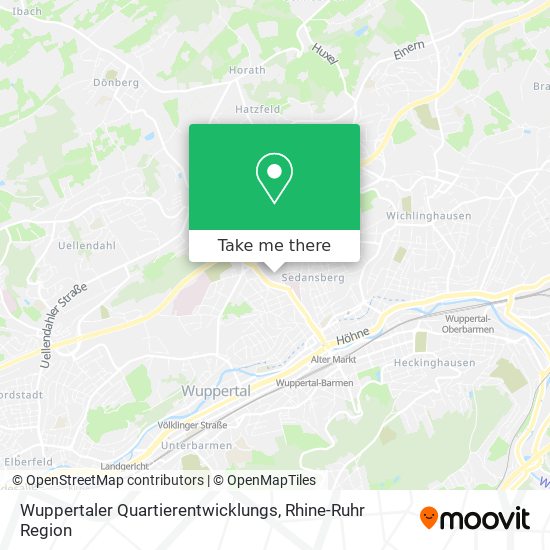 Wuppertaler Quartierentwicklungs map