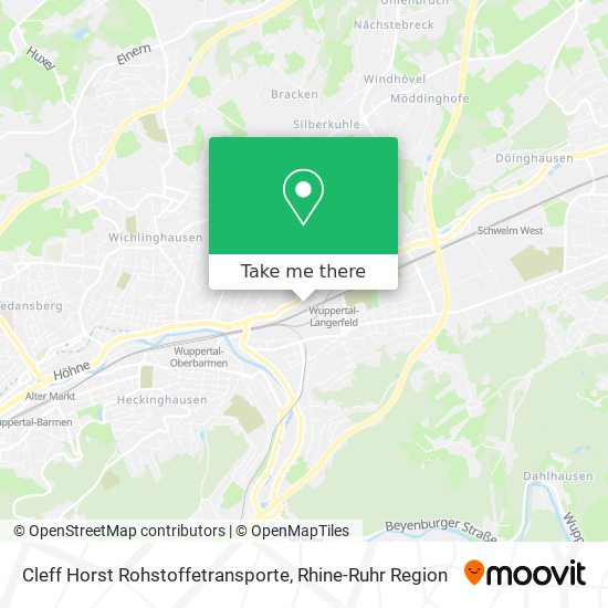 Cleff Horst Rohstoffetransporte map