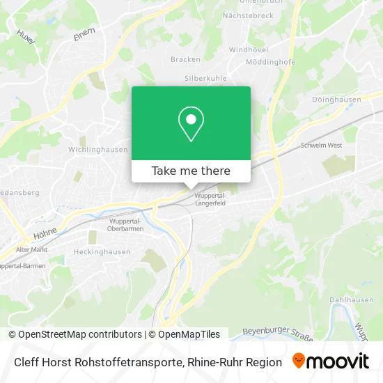 Карта Cleff Horst Rohstoffetransporte