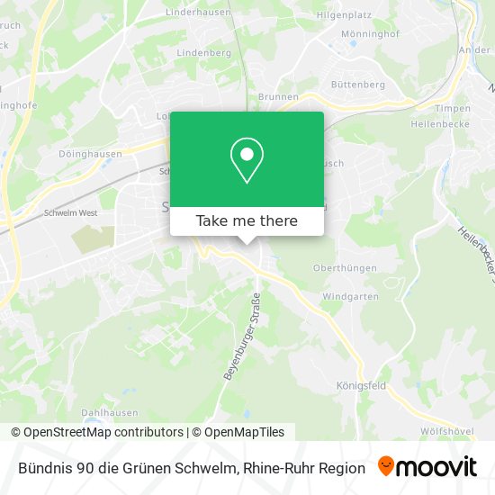 Bündnis 90 die Grünen Schwelm map