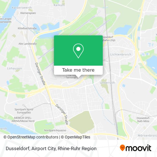 Dusseldorf, Airport City map