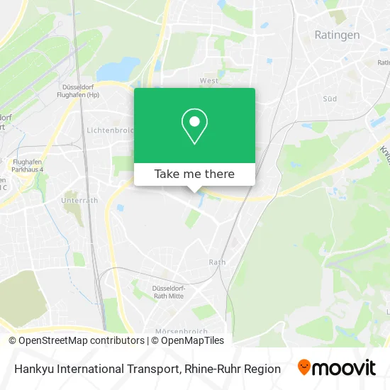 Карта Hankyu International Transport