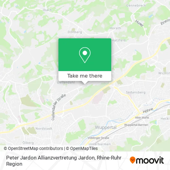 Карта Peter Jardon Allianzvertretung Jardon