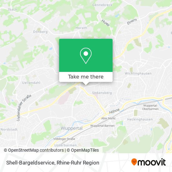 Shell-Bargeldservice map