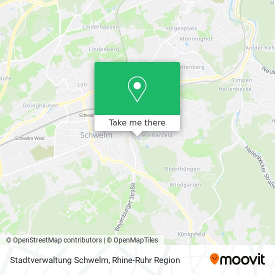 Карта Stadtverwaltung Schwelm