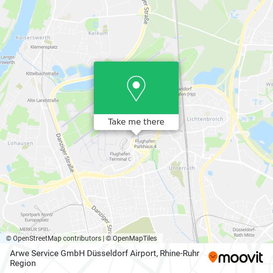 Arwe Service GmbH Düsseldorf Airport map