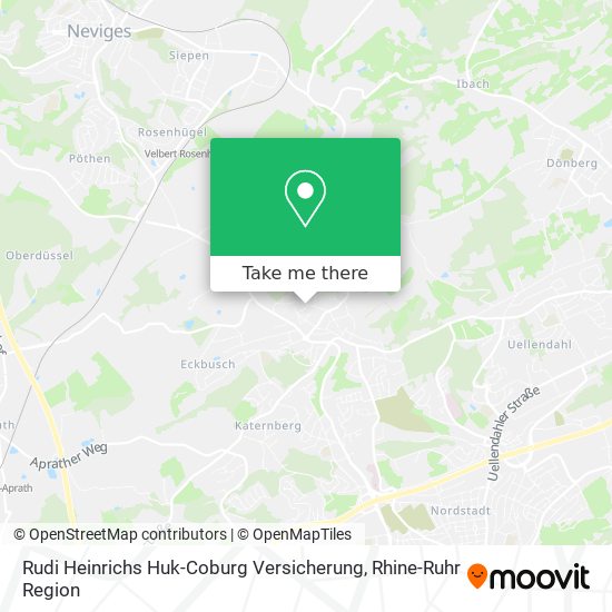 Rudi Heinrichs Huk-Coburg Versicherung map