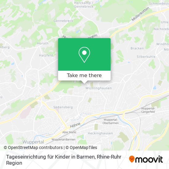 Карта Tageseinrichtung für Kinder in Barmen