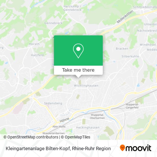 Kleingartenanlage Bilten-Kopf map