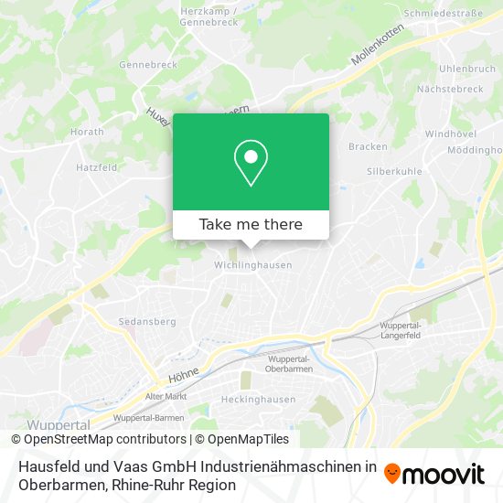 Hausfeld und Vaas GmbH Industrienähmaschinen in Oberbarmen map