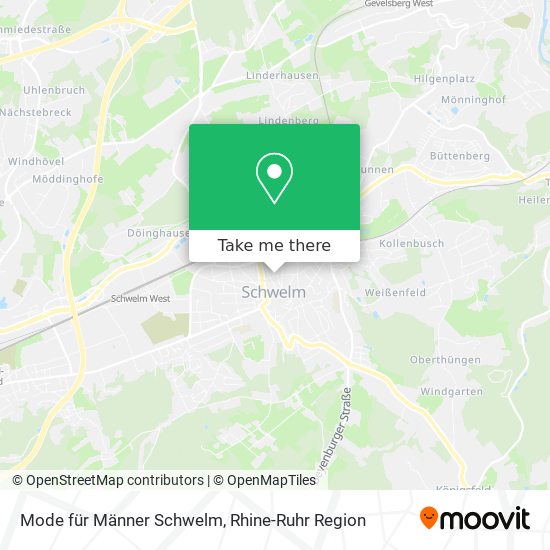 Mode für Männer Schwelm map