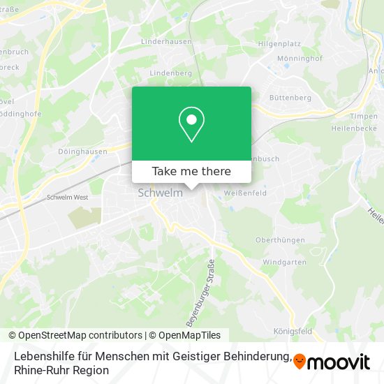 Lebenshilfe für Menschen mit Geistiger Behinderung map