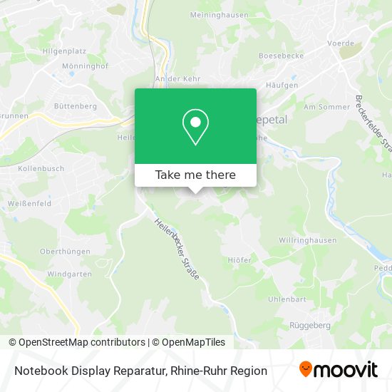 Notebook Display Reparatur map