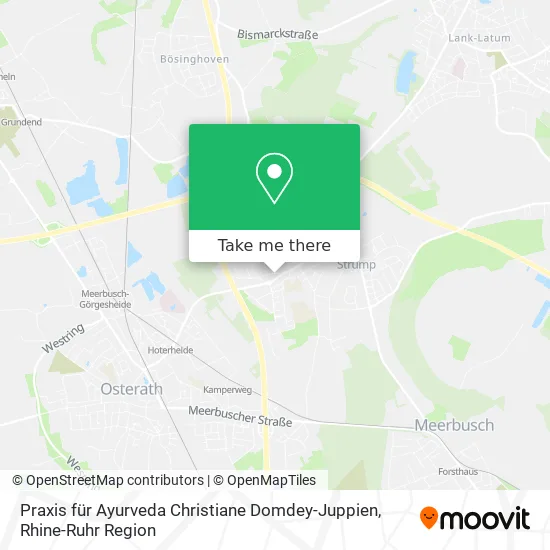 Карта Praxis für Ayurveda Christiane Domdey-Juppien