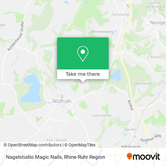 Nagelstudio Magic Nails map