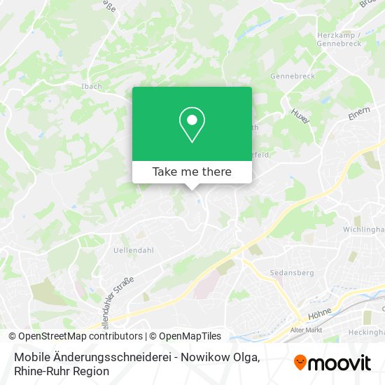 Карта Mobile Änderungsschneiderei - Nowikow Olga