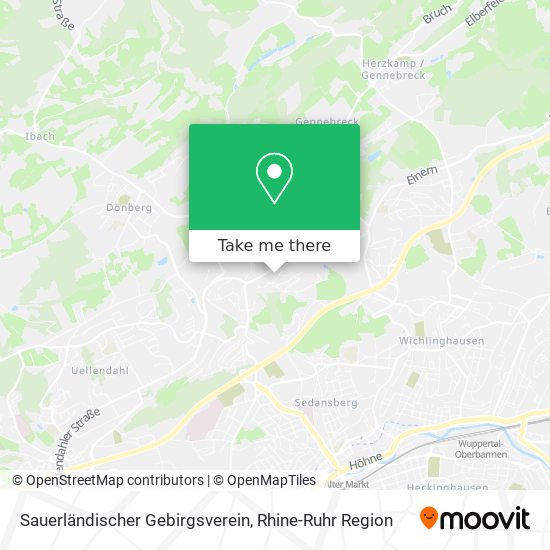 Sauerländischer Gebirgsverein map