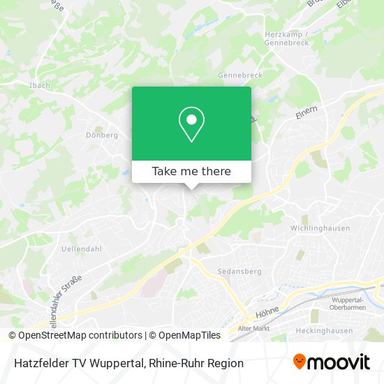 Hatzfelder TV Wuppertal map