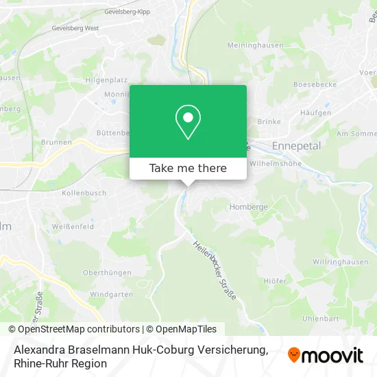 Карта Alexandra Braselmann Huk-Coburg Versicherung