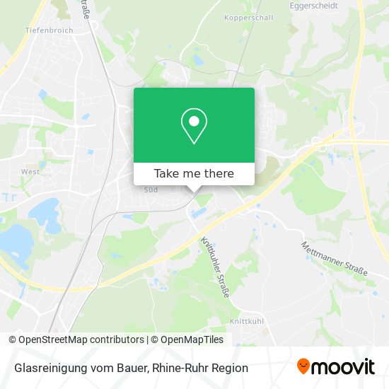 Glasreinigung vom Bauer map