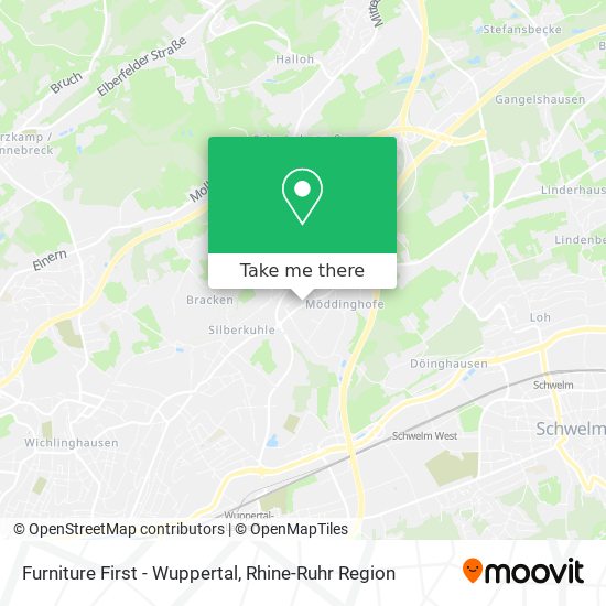 Furniture First - Wuppertal map