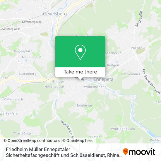 Карта Friedhelm Müller Ennepetaler Sicherheitsfachgeschäft und Schlüsseldienst