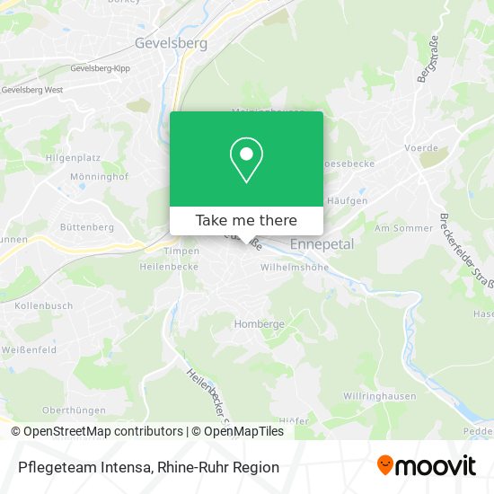 Pflegeteam Intensa map