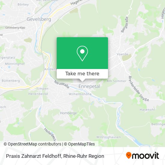 Praxis Zahnarzt Feldhoff map
