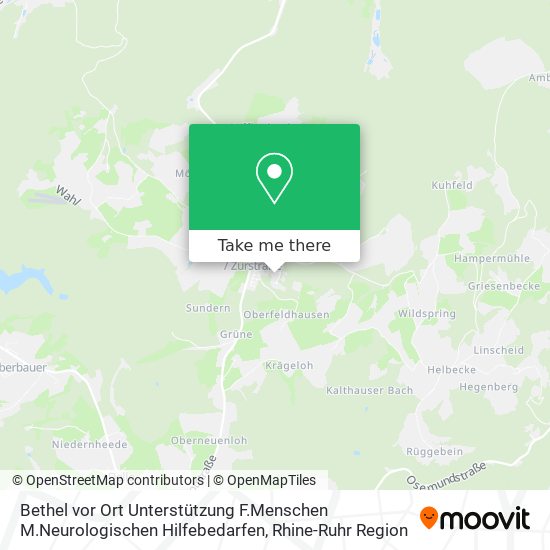 Bethel vor Ort Unterstützung F.Menschen M.Neurologischen Hilfebedarfen map