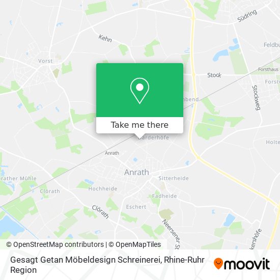 Gesagt Getan Möbeldesign Schreinerei map