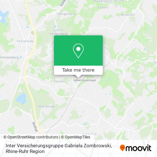 Inter Versicherungsgruppe Gabriela Zombrowski map