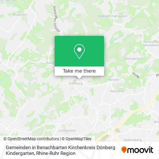 Gemeinden in Benachbarten Kirchenkreis Dönberg Kindergarten map