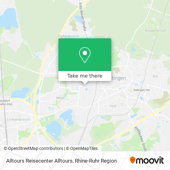 Alltours Reisecenter Alltours map