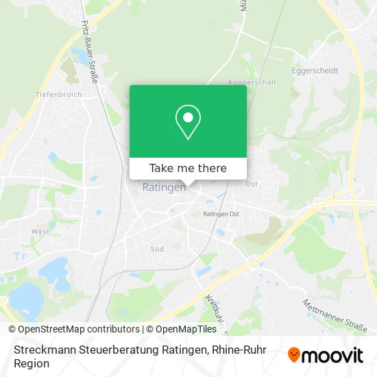 Карта Streckmann Steuerberatung Ratingen