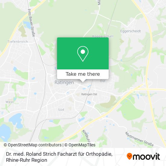 Dr. med. Roland Strich Facharzt für Orthopädie map
